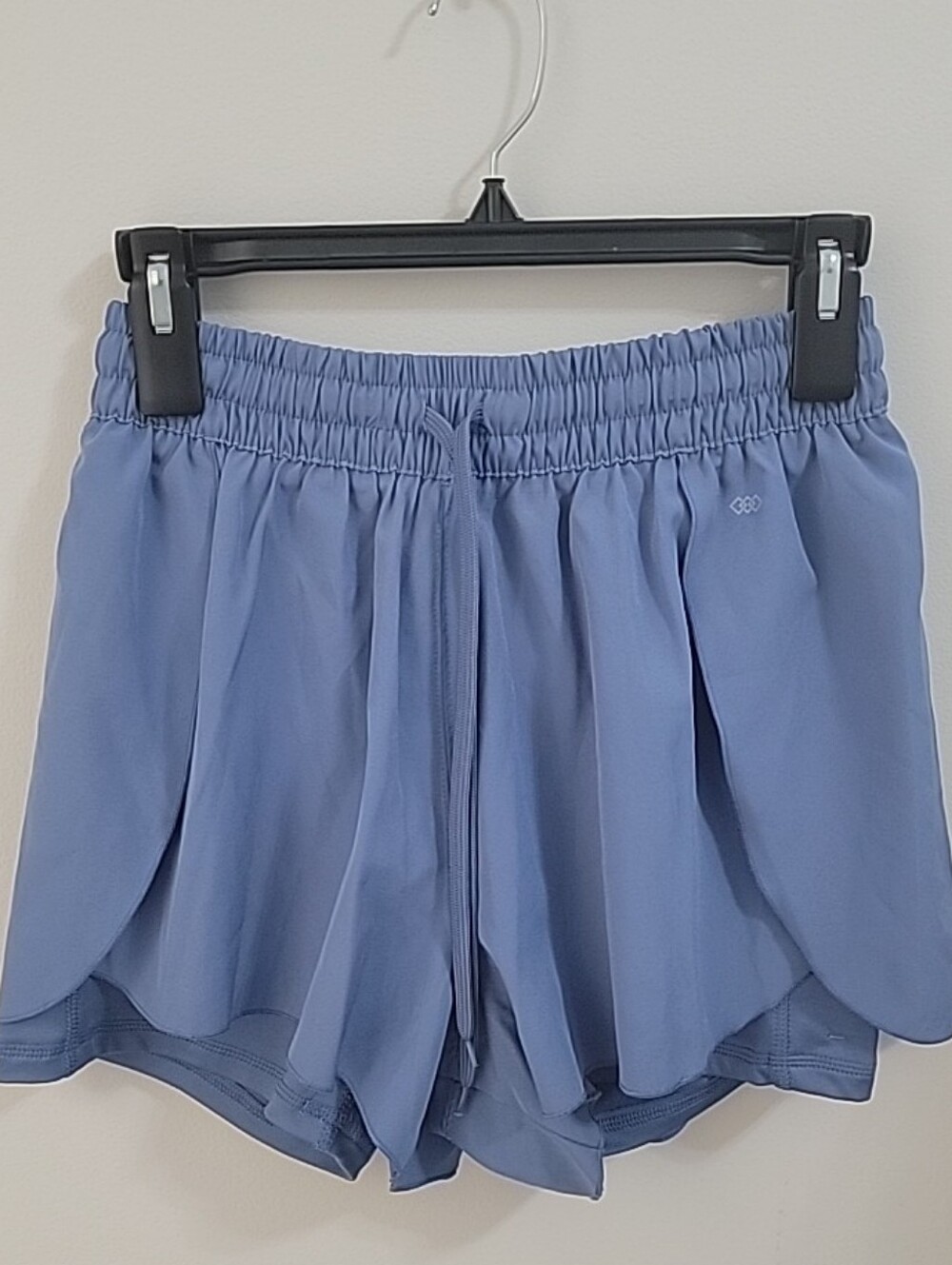 LEG3ND Shorts Womens Sz M Dusty Blue Athletic Running Inside Pocket Lined